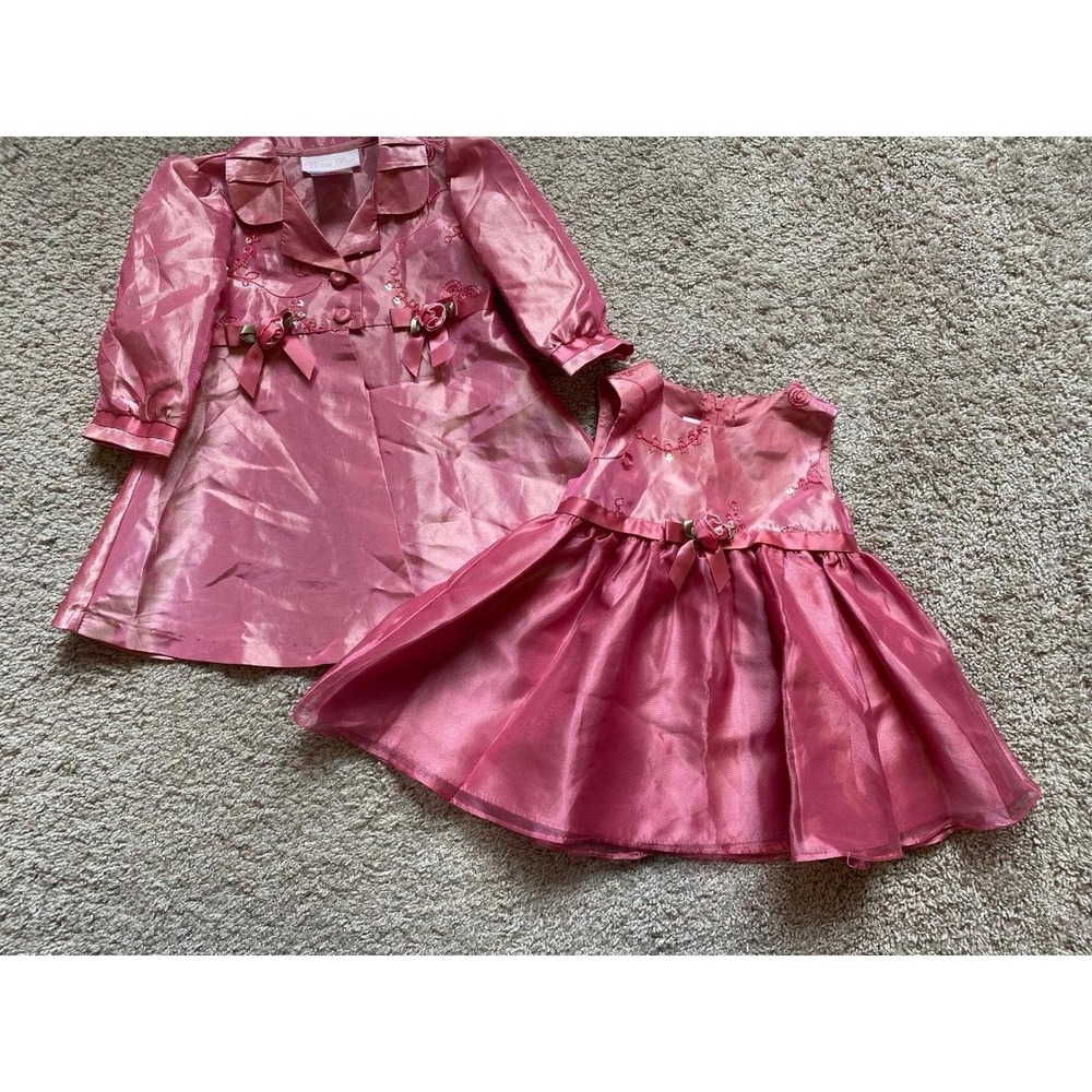 Bonnie Baby Dress & Jacket Infant Girl Event 12 Mo Easter s4